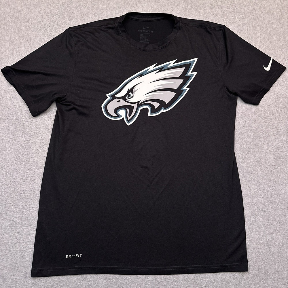 Nike Dri-Fit Philadelphia Eagle‎ T-Shirt Mens Large Athletic Cut Performance NFL